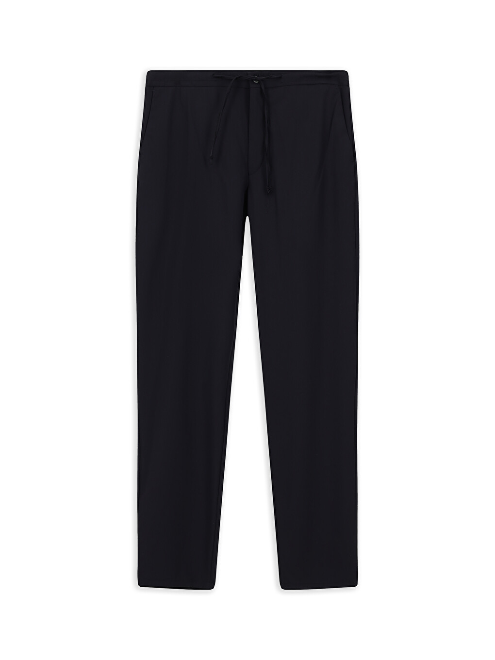 Lacivert Techno-Line Relaxed Fit Rahat Kesim Beli Lastikli İpli Elastanlı Klasik Kumaş Pantolon-6