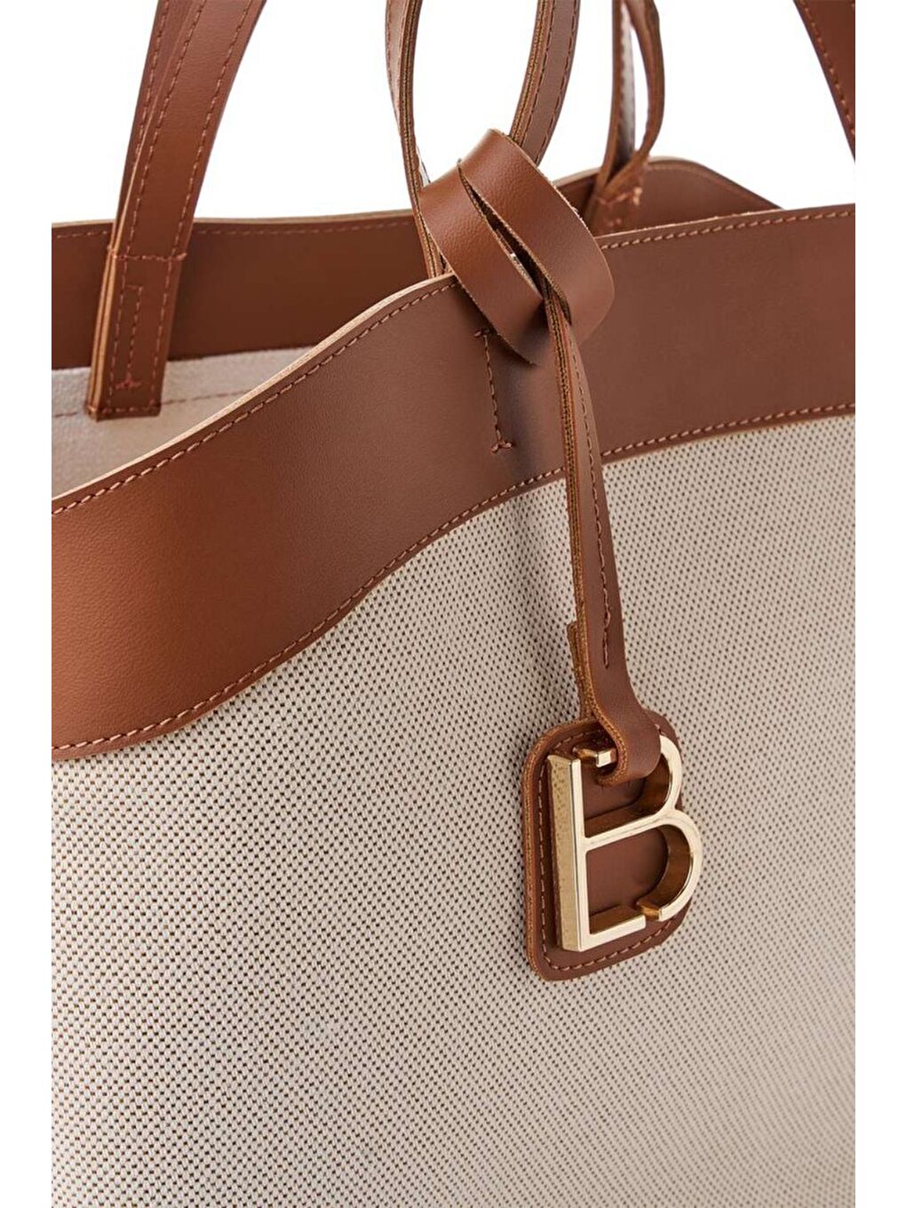 Kahverengi Isla Kadın Omuz ve El Çantası-3