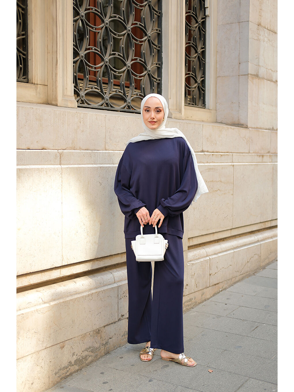 Kadın Bisiklet Yaka İkili Takım Lacivert-3