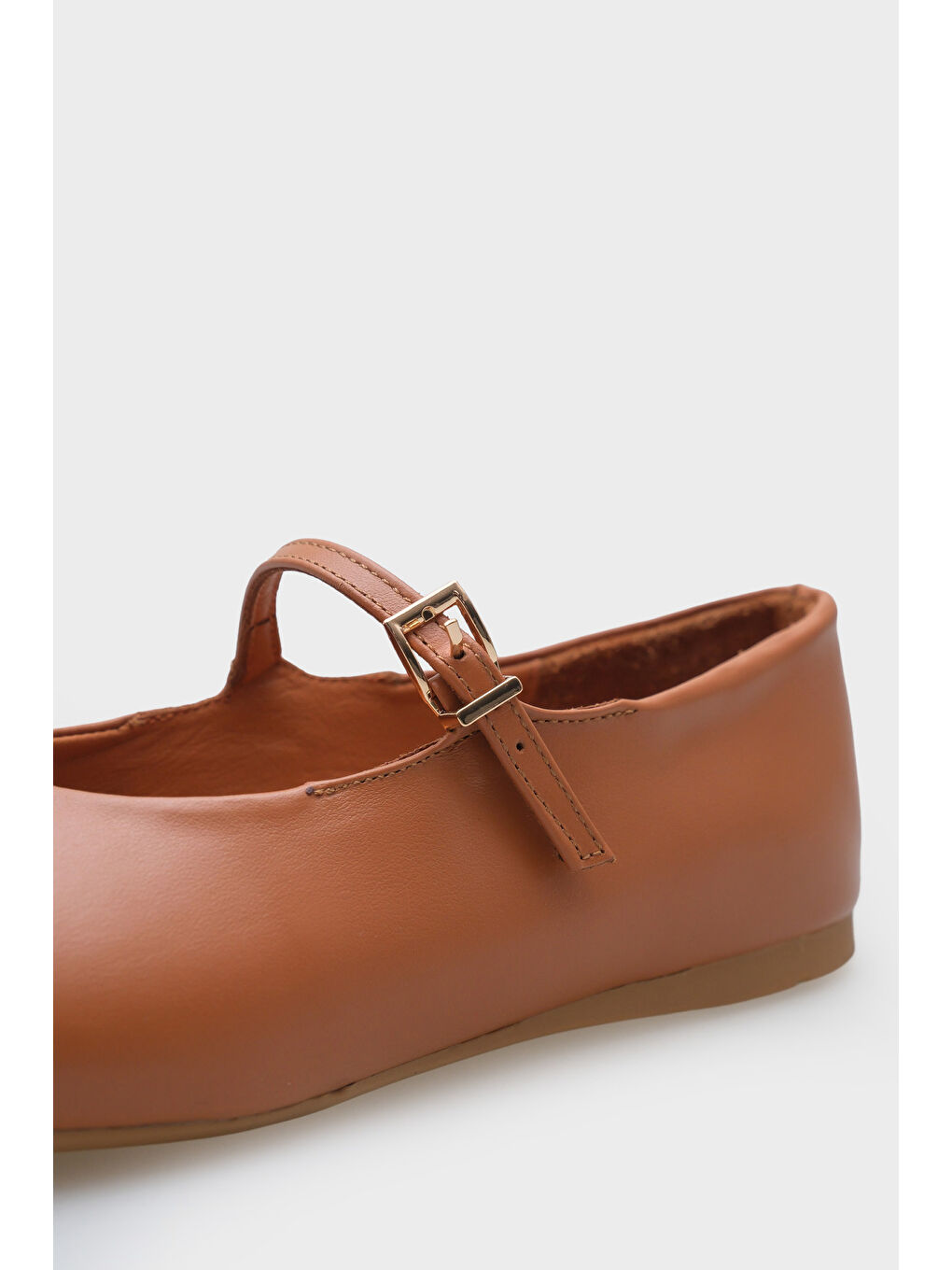 Kahverengi Sheri Hakiki Deri Kadın Babet-3