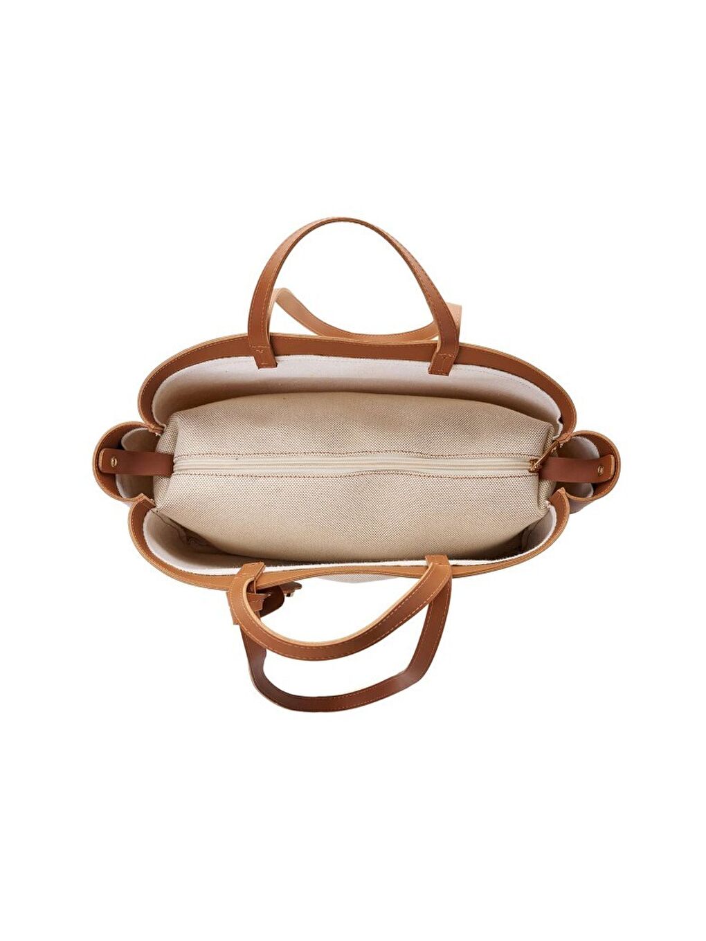 Kahverengi Isla Kadın Omuz ve El Çantası-4