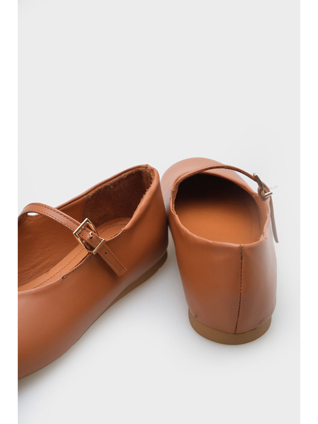 Kahverengi Sheri Hakiki Deri Kadın Babet-4