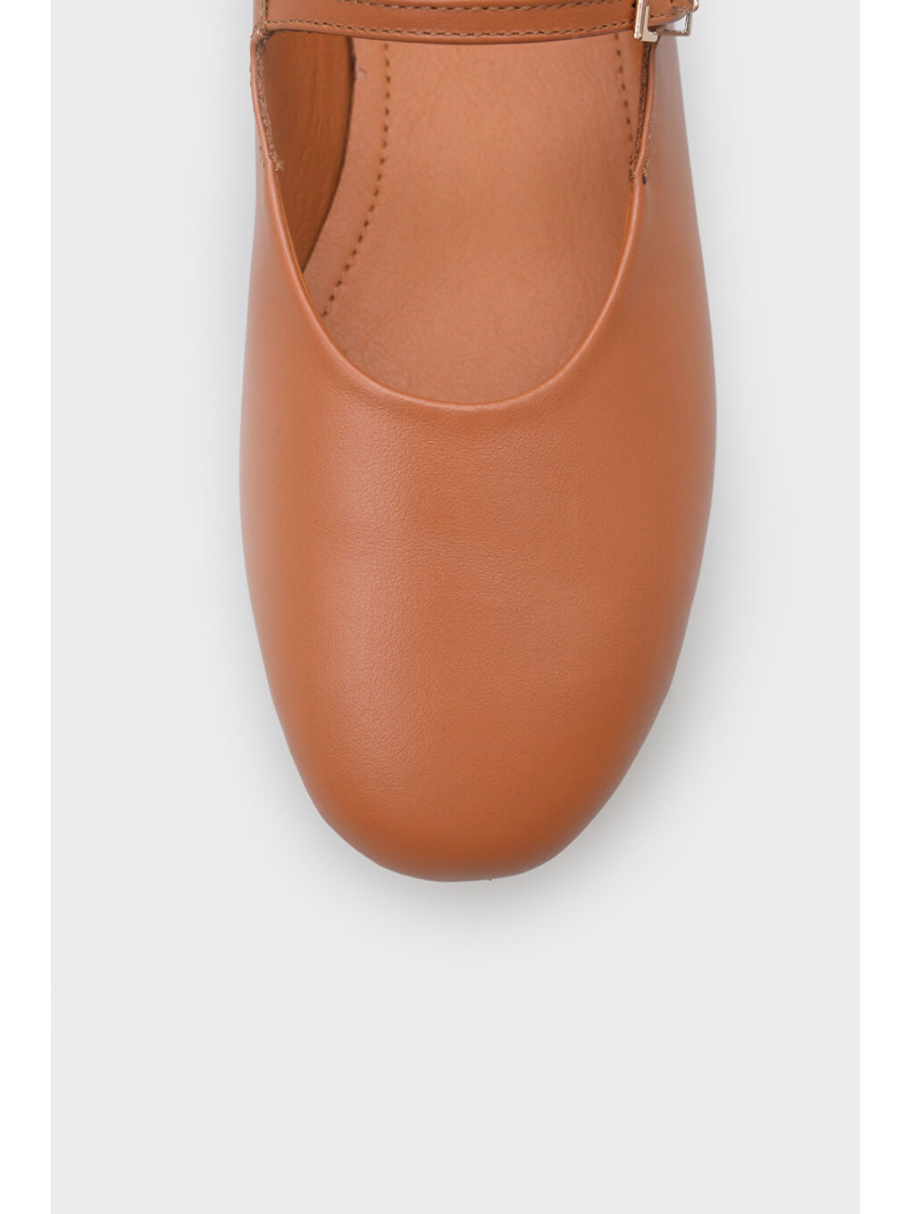 Kahverengi Sheri Hakiki Deri Kadın Babet-5