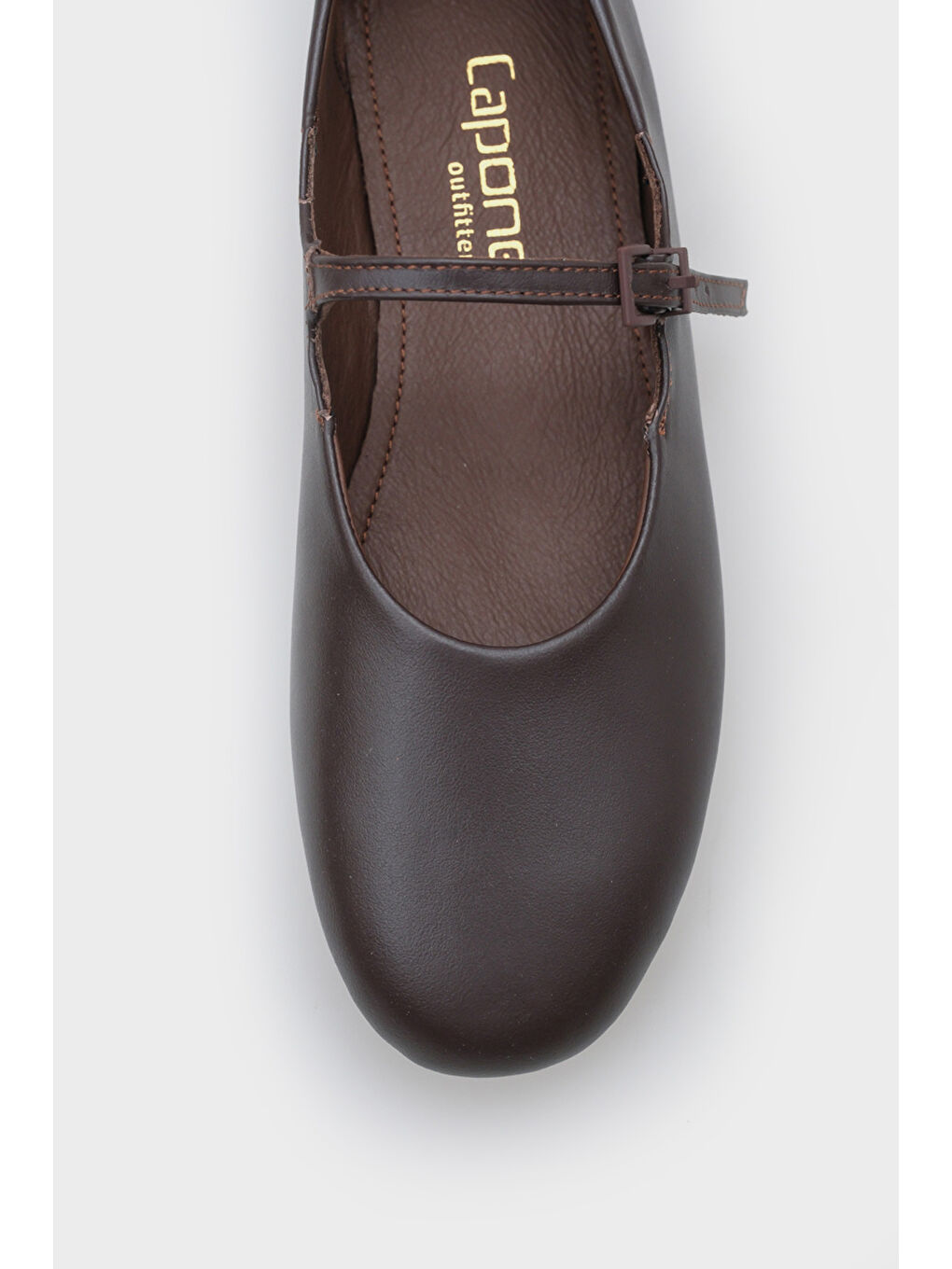 Kahverengi Sheri Hakiki Deri Kadın Babet-2