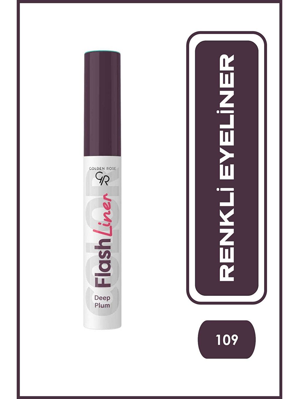 False Lashes Siyah Maskara ve Flash Liner Mürdüm Eyeliner Makyaj Seti-2