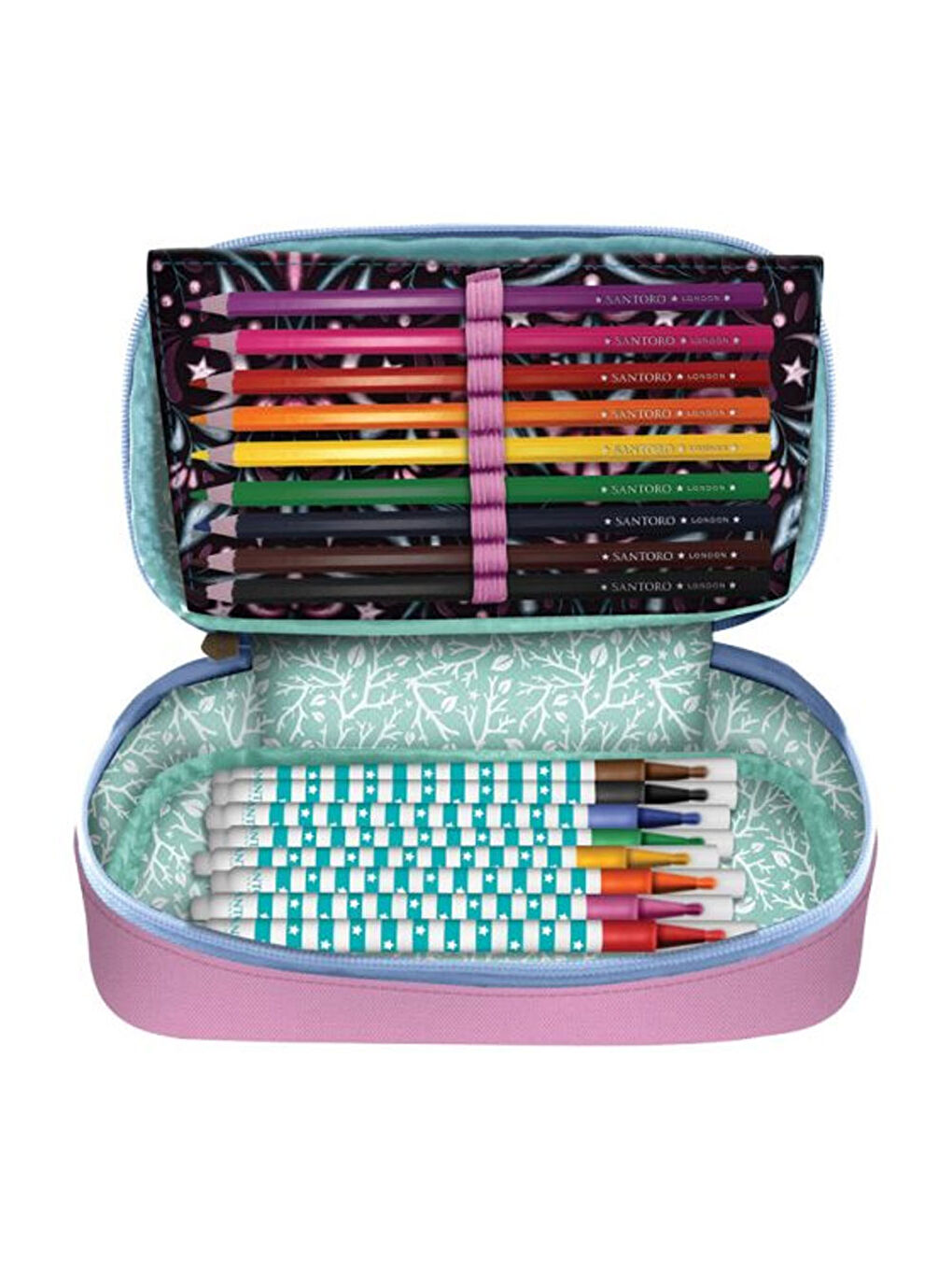 Gorjuss Firefly Dawn Oval İçi Dolu Kalem Çantası 1046GJ22-3