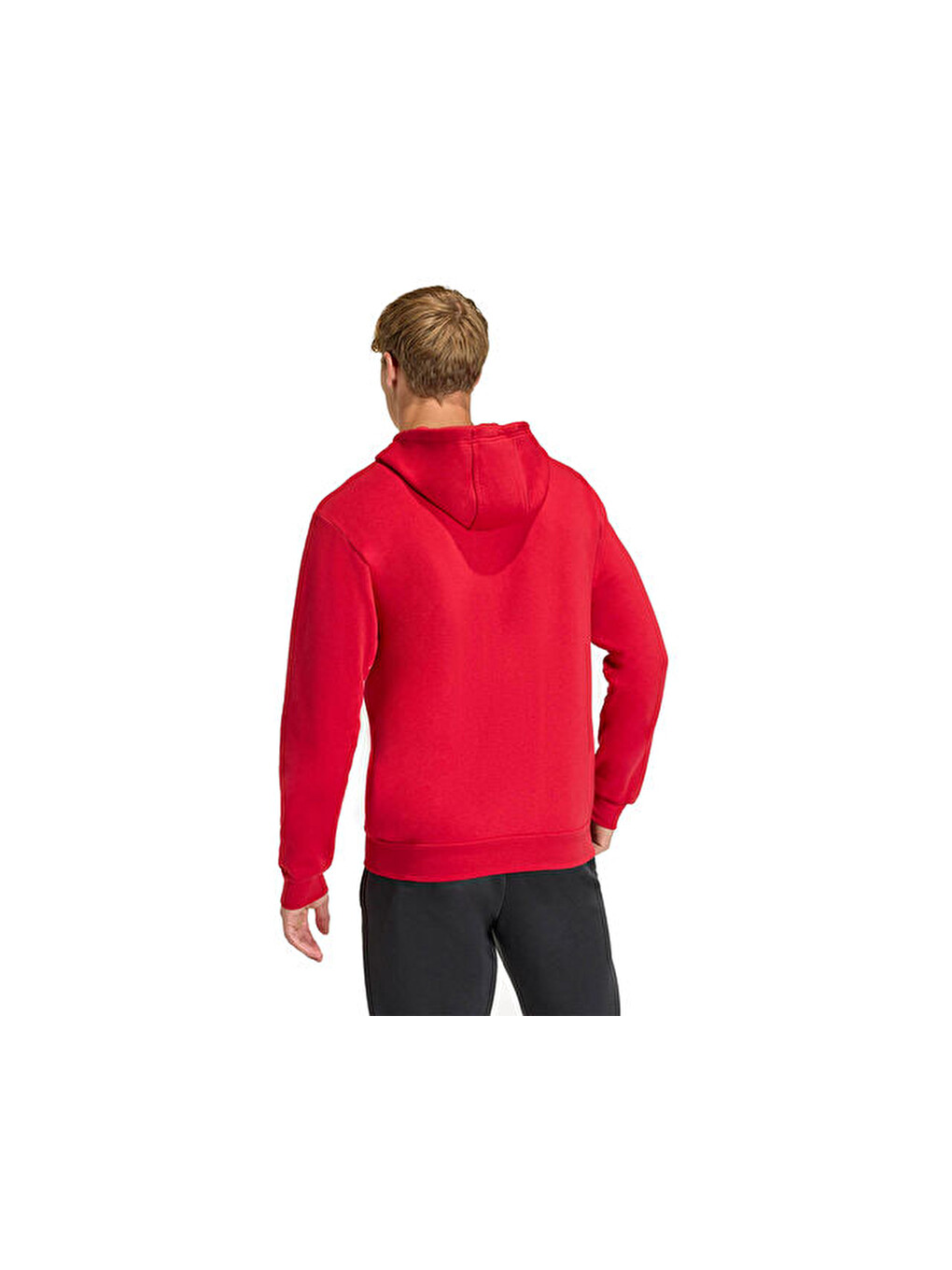 Ent26 Fz Hood Erkek Futbol Kamp Fermuarlı Sweatshirt Kf5944 Kırmızı-1