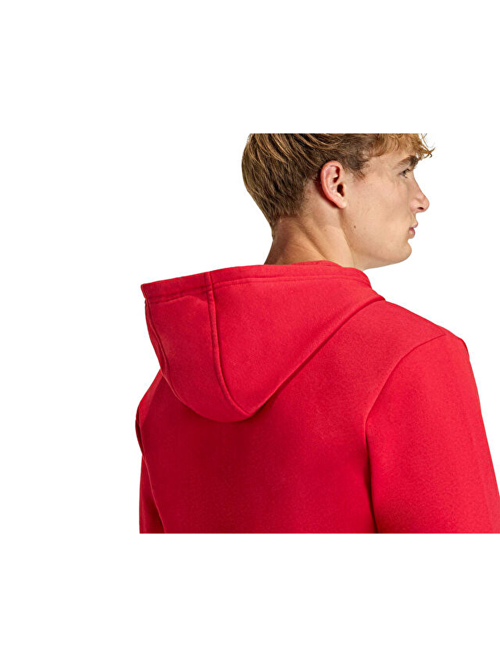Ent26 Fz Hood Erkek Futbol Kamp Fermuarlı Sweatshirt Kf5944 Kırmızı-4