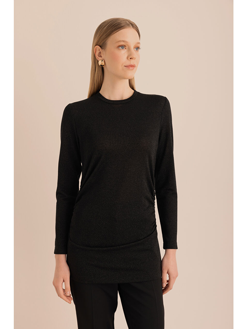 Siyah Bisiklet Yaka Body-1