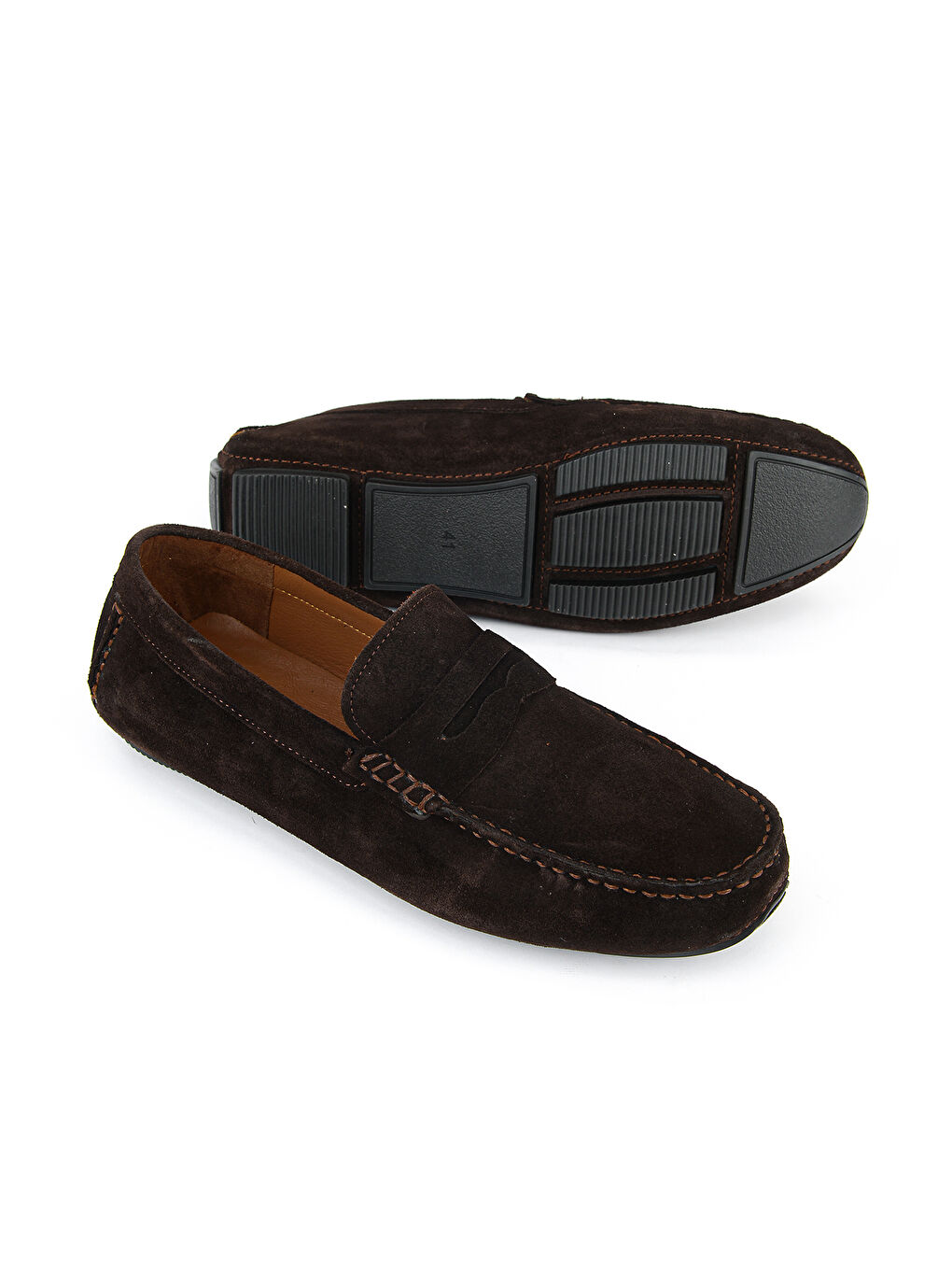 Kahverengi Erkek Hakiki Deri Günlük Ayakkabı 1611065ZE0772 Kahve-3