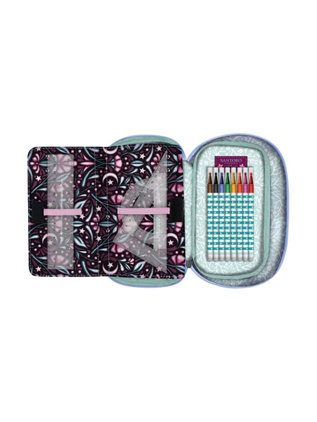 Gorjuss Woodland Wildflower Oval İçi Dolu Kalem Çantası 1046GJ24-4