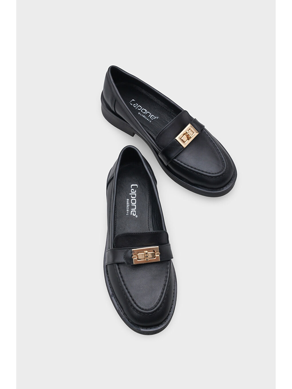 Siyah Wilow Kadın Hakiki Deri Loafer-5