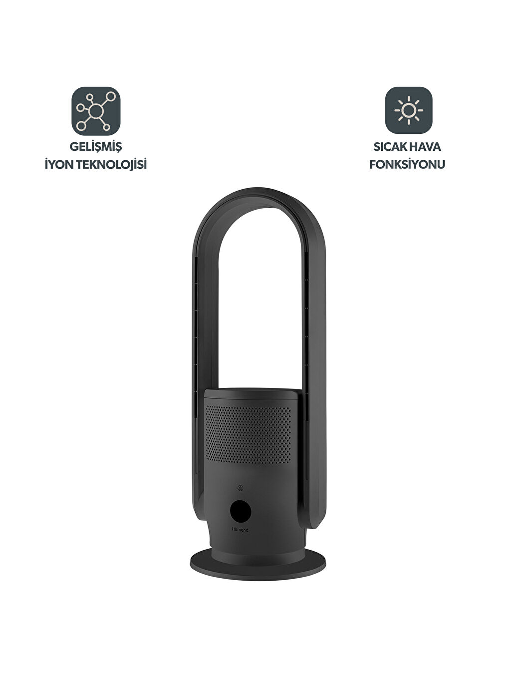 O-zone Cool + Heatwave 9009h Hava Temizleyicisi Gri-2