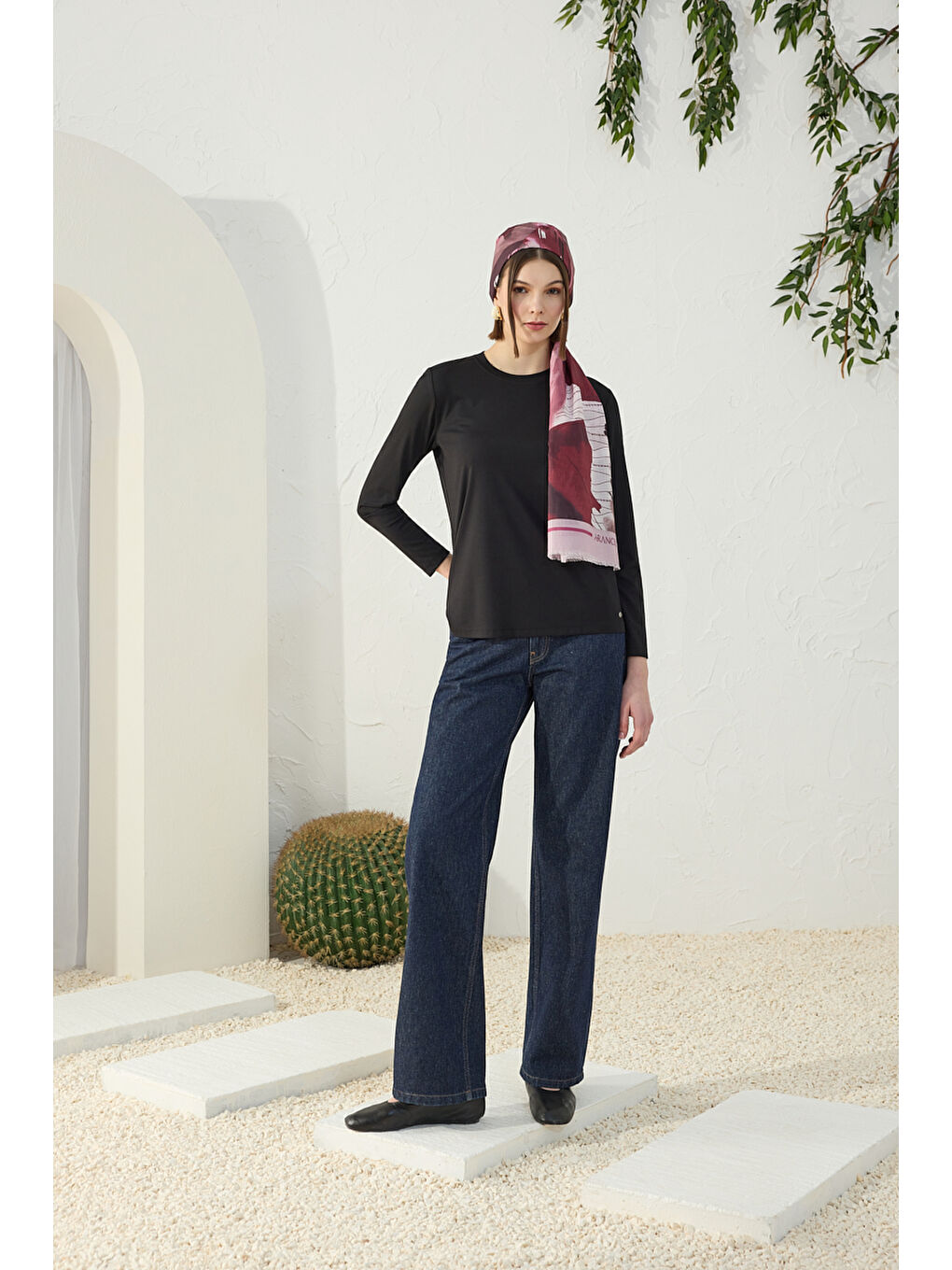 Siyah Bisiklet Yaka Body