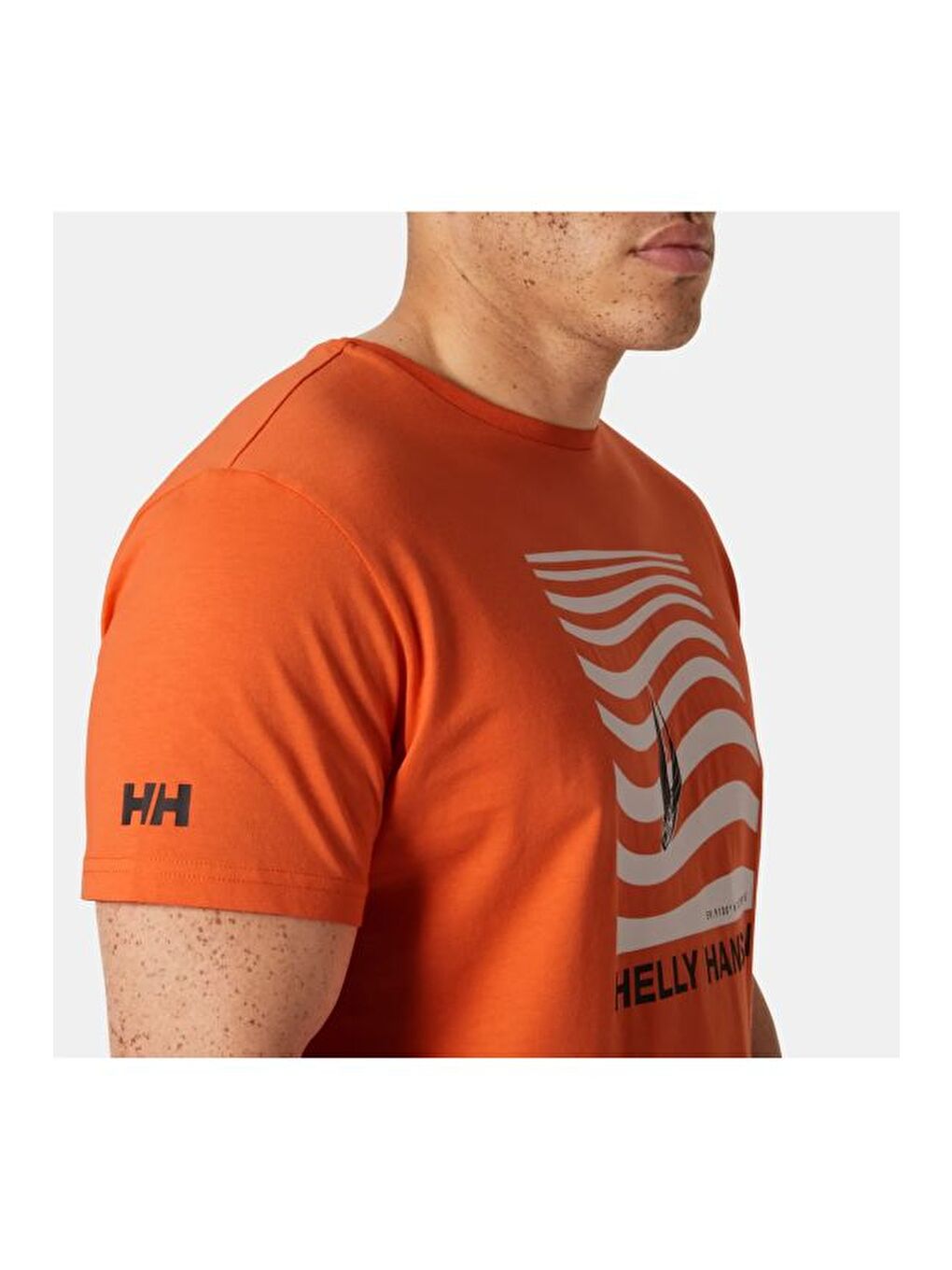 Shoreline 3.0 Erkek Turuncu %100 Pamuk Tişört HHA.54601-1