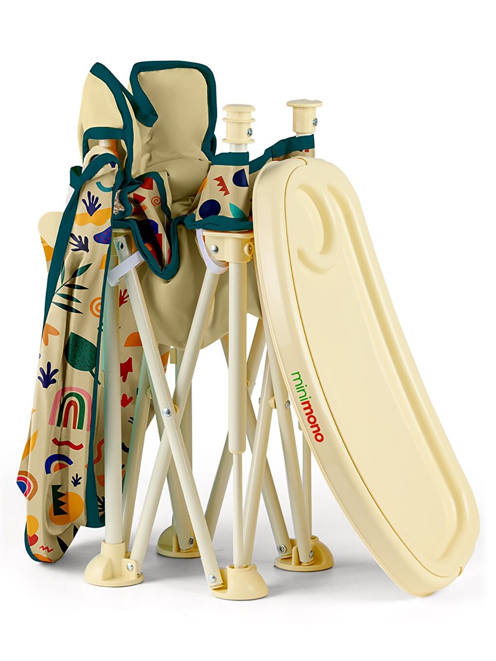 Tenteli Portatif Mama Sandalyesi - Bej-5