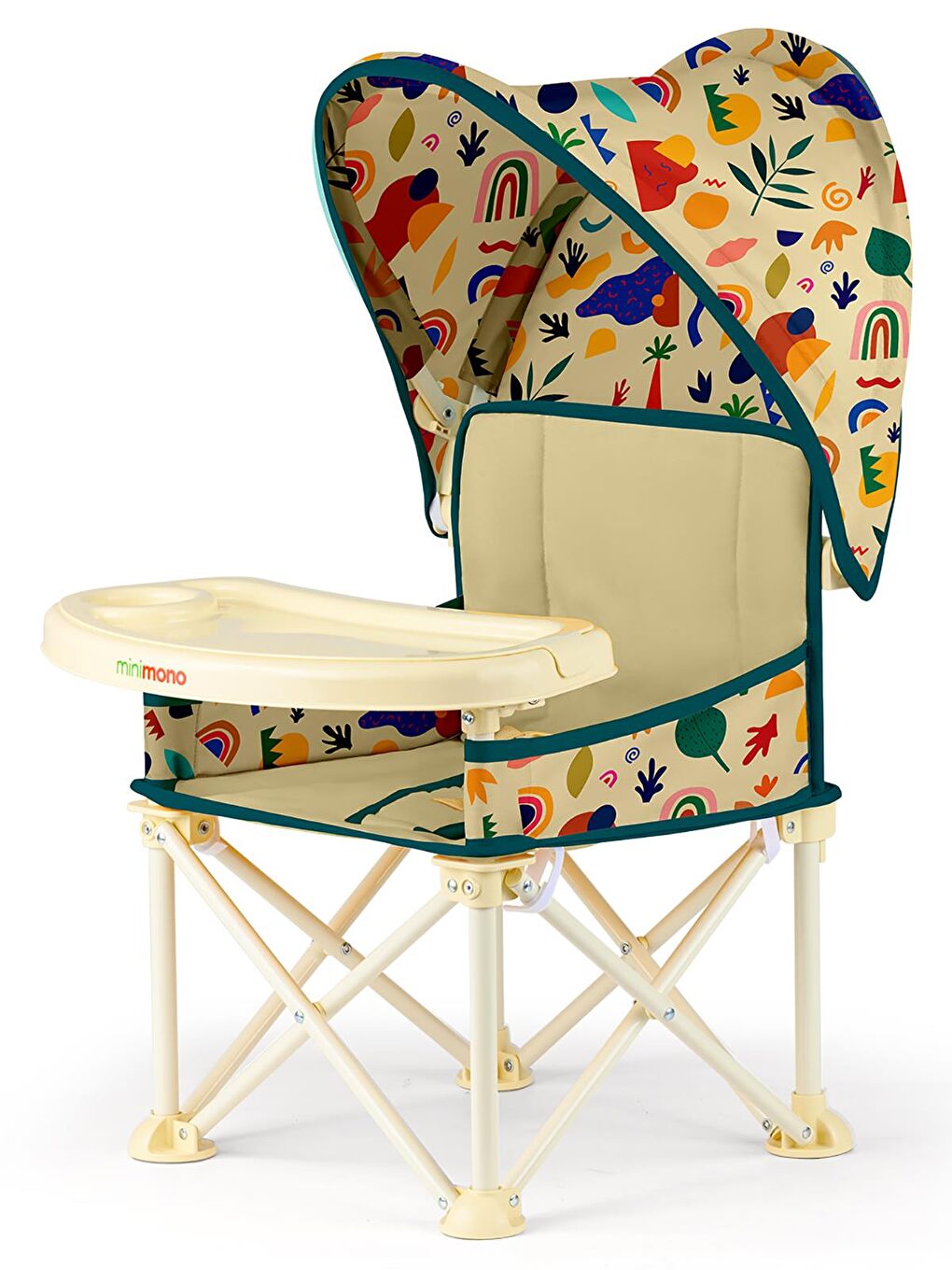 Tenteli Portatif Mama Sandalyesi - Bej-6