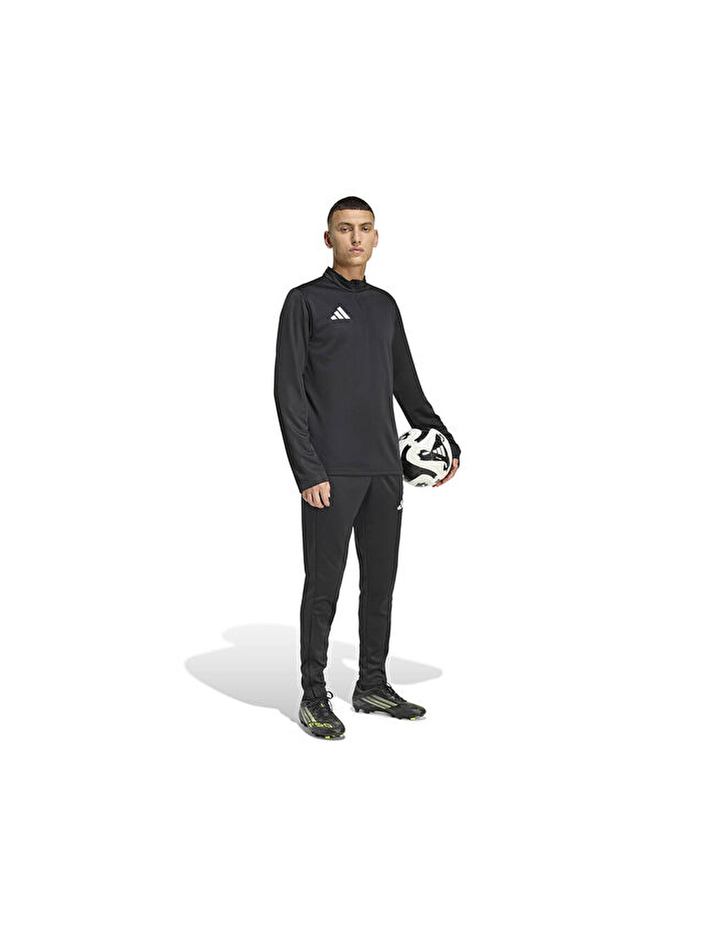Ent26 Tr Top Erkek Futbol Uzun Kollu Antrenman Tişörtü Jz6658 Siyah-2
