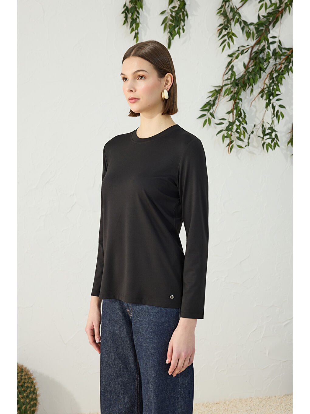 Siyah Bisiklet Yaka Body-3