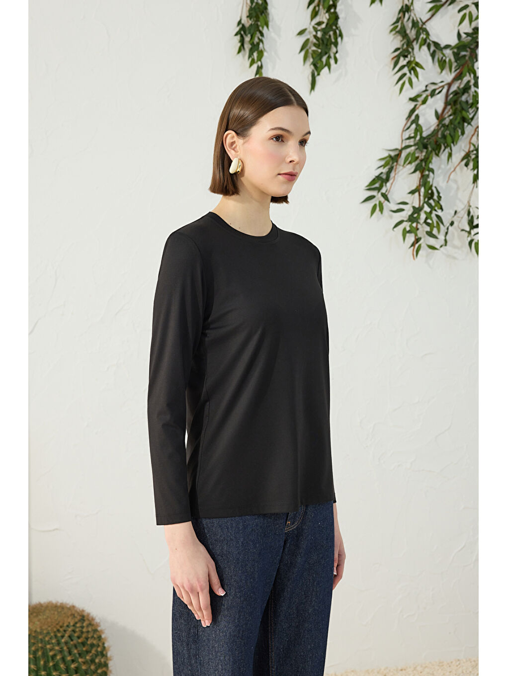 Siyah Bisiklet Yaka Body-4