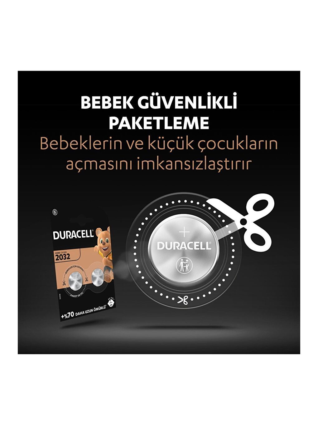 Özel 2032 Lityum Düğme Pil 3V  CR2032   8 li Paket-4