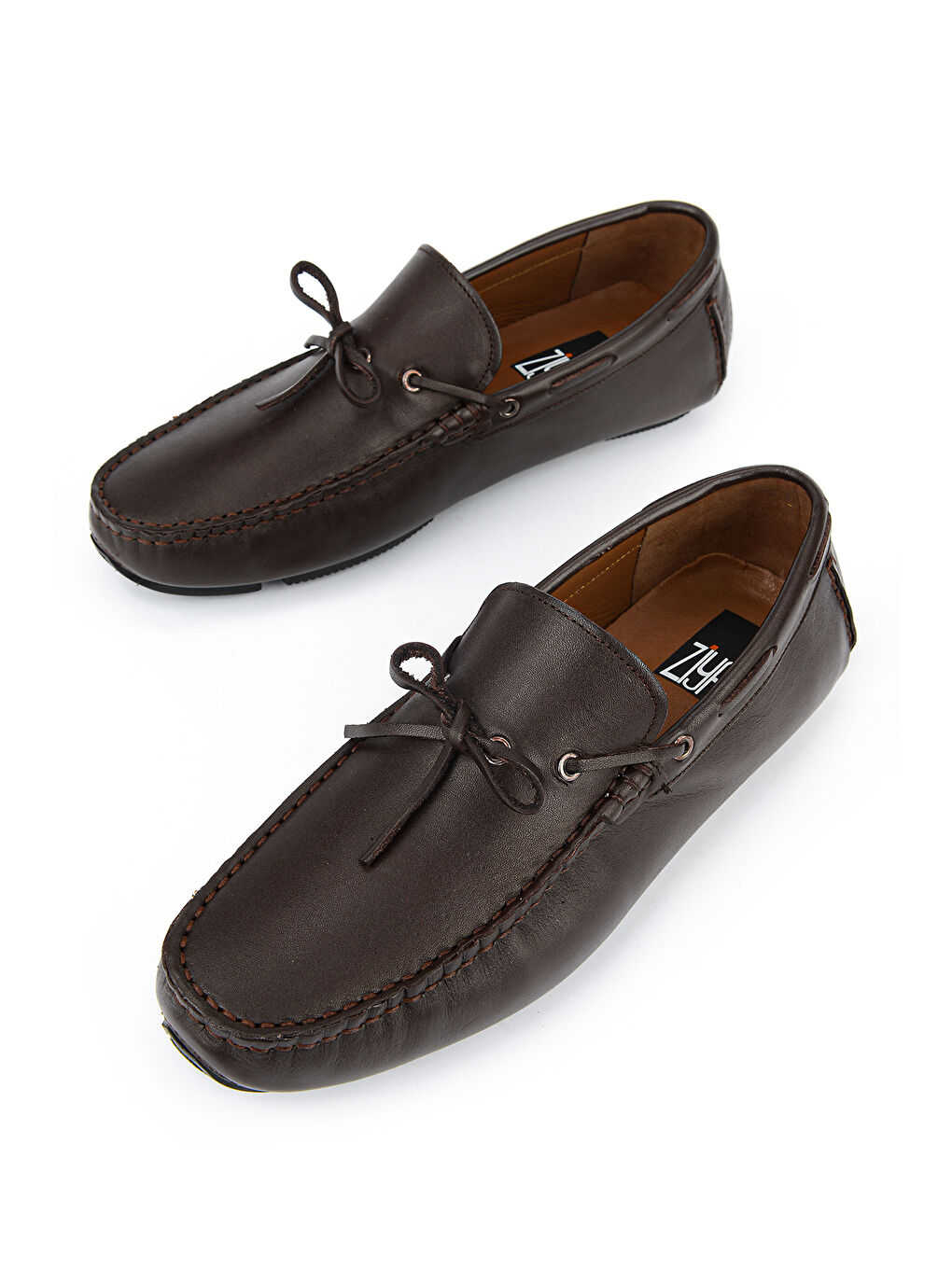 Kahverengi Erkek Hakiki Deri Günlük Ayakkabı 1611065ZE0791 Kahve-4