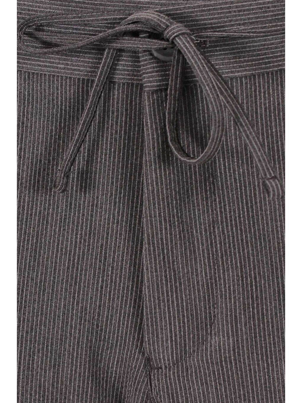 Erkek Koyu Gri Bağcıklı Smart Casual Dynamic Fit Pantolon-1