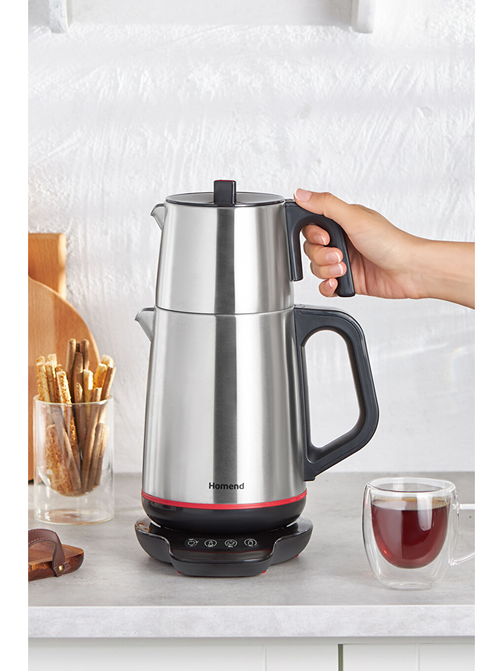 Homend Royaltea 1708H Dokunmatik Konuşan Çay Makinesi