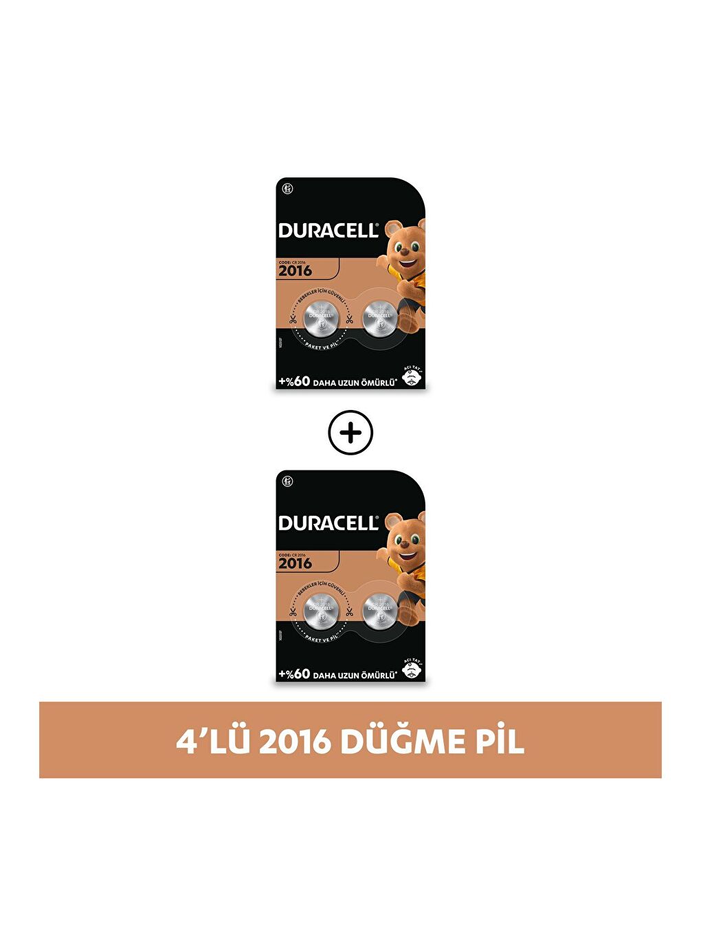 Özel 2016 Lityum Düğme Pil 3v  CR2016    4 lü Paket