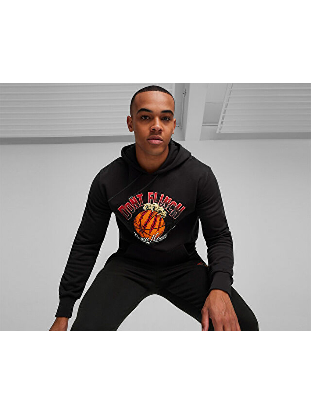 Graphic Booster Hoodie Erkek Günlük Sweatshirt 62481201 Siyah-2