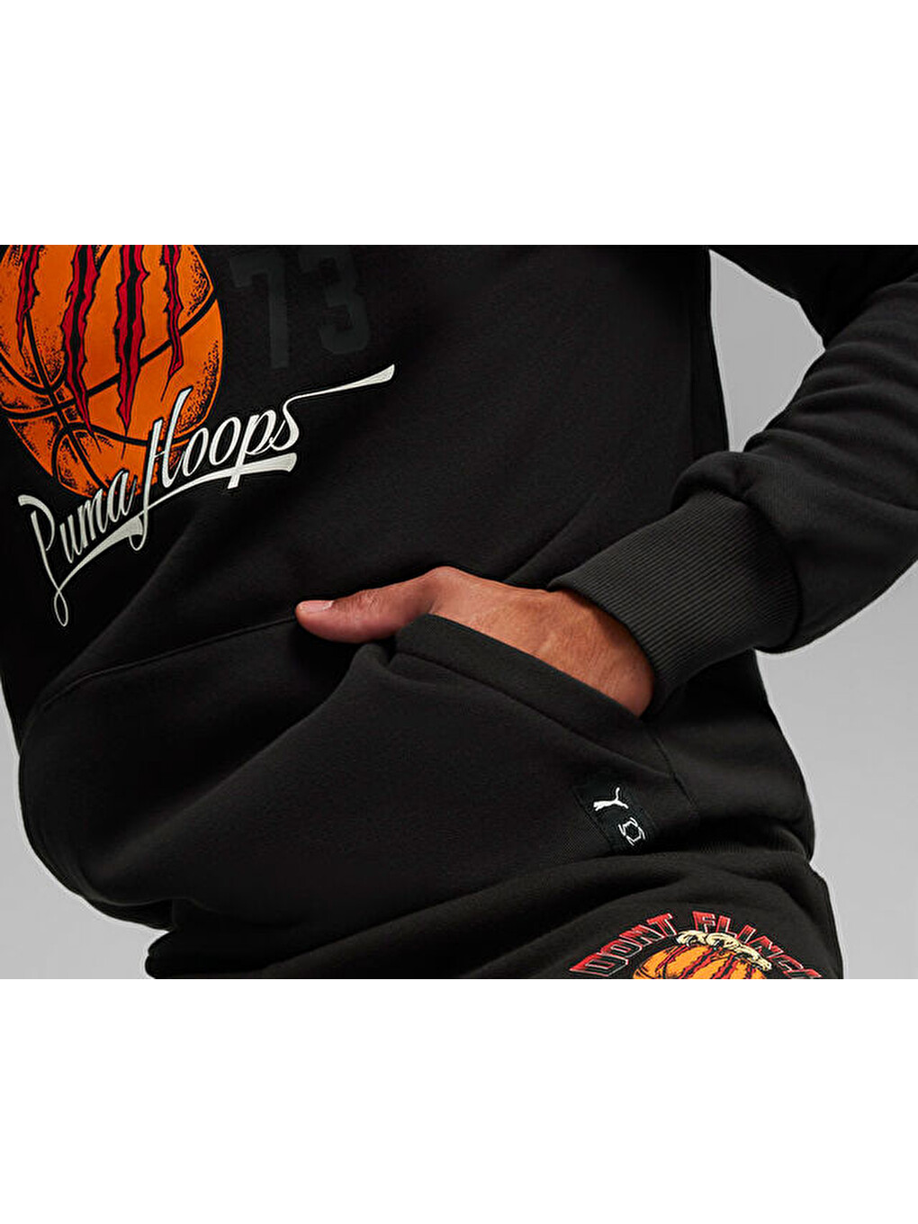Graphic Booster Hoodie Erkek Günlük Sweatshirt 62481201 Siyah-5