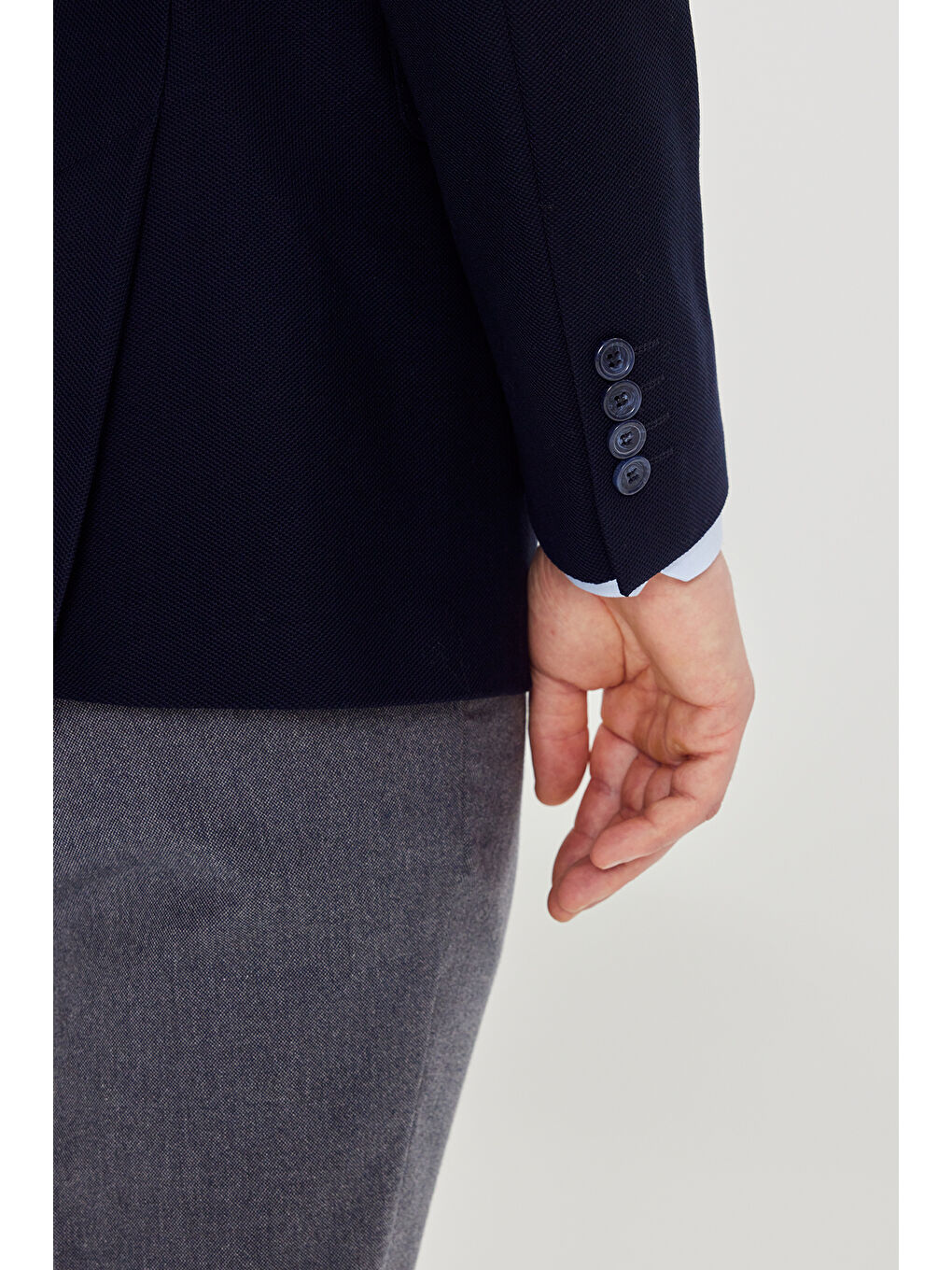Lacivert Erkek Klasik Ceket-4