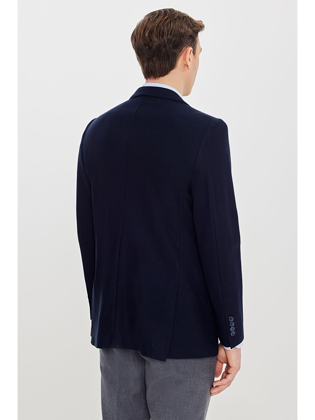Lacivert Erkek Klasik Ceket-5