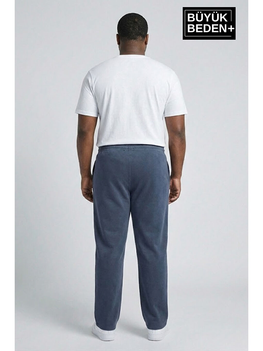 Mavi Erkek Büyük Beden New York Baskılı Rahat Kesim Paça Reçme ince Eşofman Altı SPR26EA952-5-2