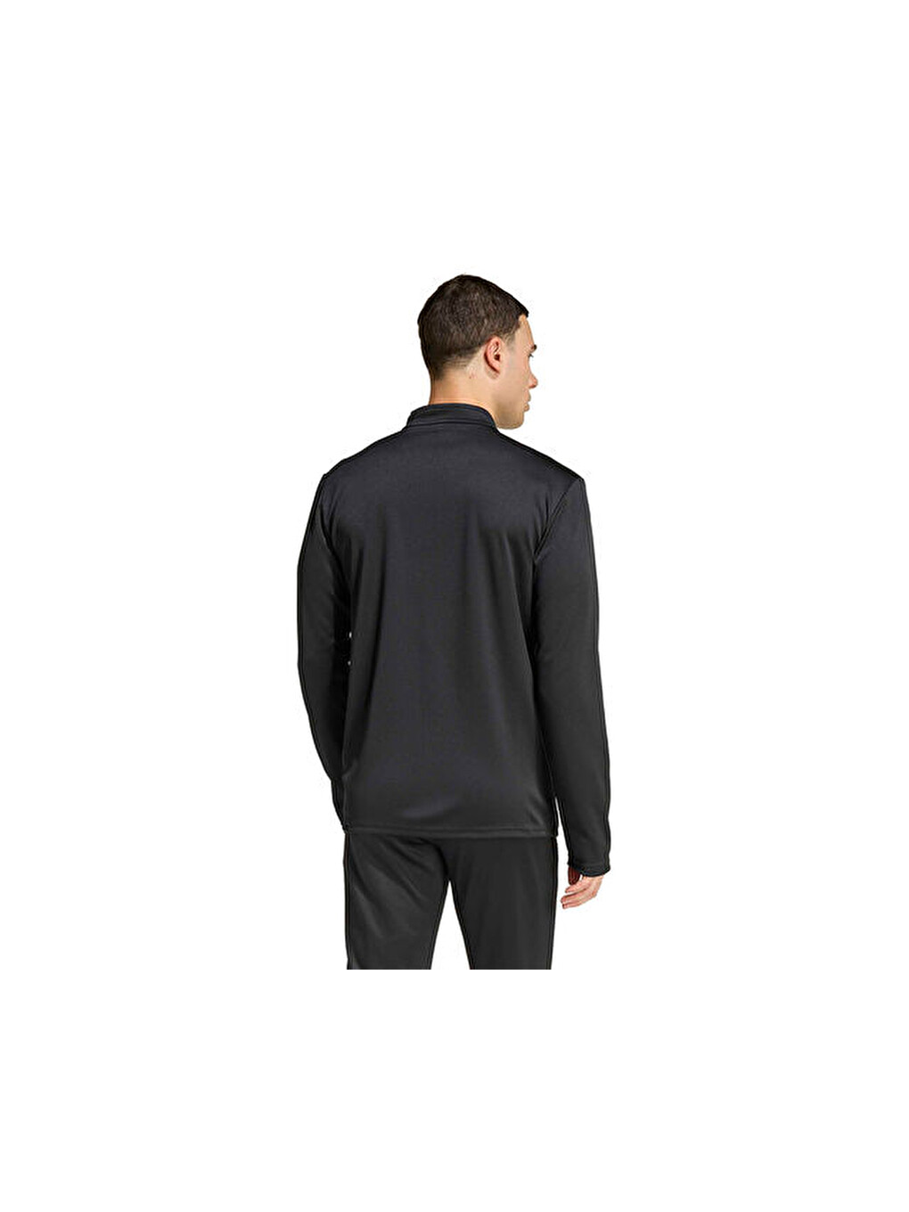 Ent26 Tk Jkt Erkek Futbol Kamp Fermuarlı Sweatshirt Jz6587 Siyah-1