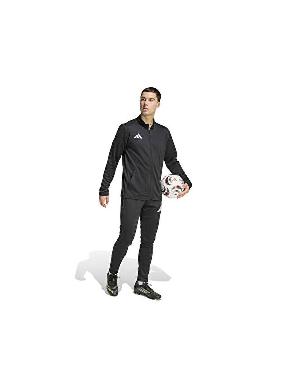 Ent26 Tk Jkt Erkek Futbol Kamp Fermuarlı Sweatshirt Jz6587 Siyah-6