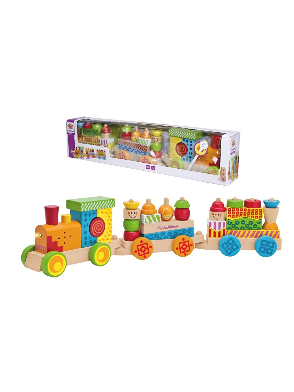 Işıklı Sesli Ahşap Tren 59cm-4