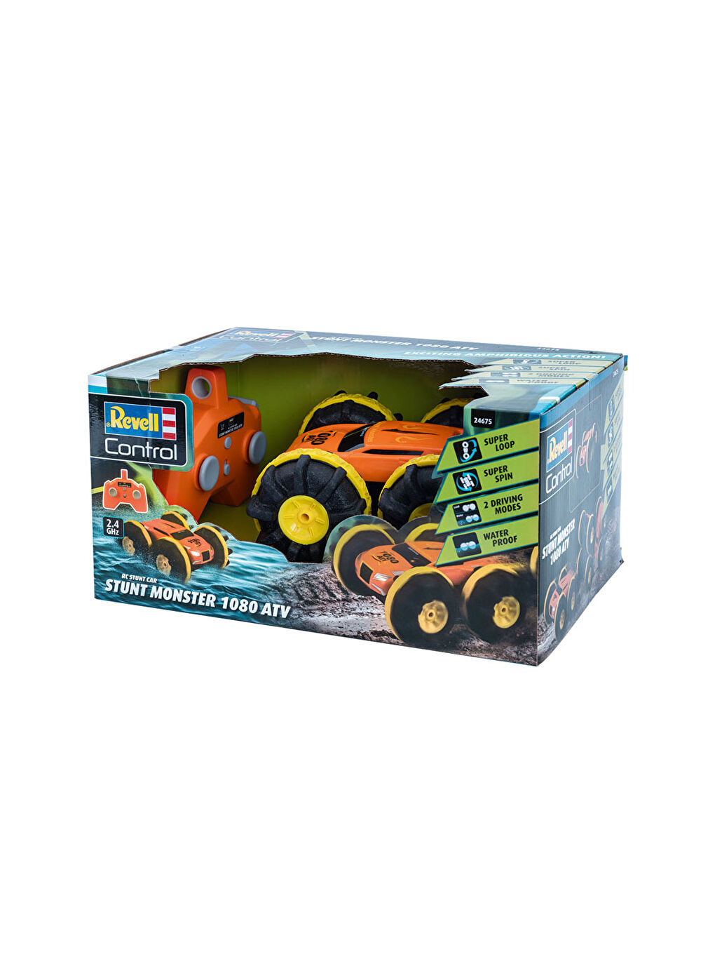 Maket Uzaktan Kumandalı Araç Akrobat Araba 1080 ATV 24675-3