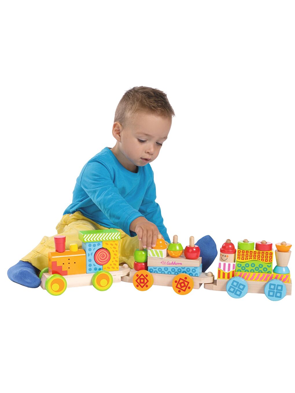 Işıklı Sesli Ahşap Tren 59cm-5