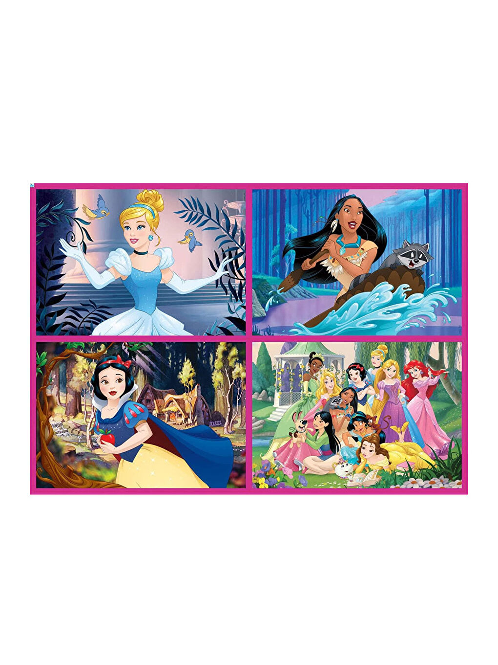 Puzzle 4lü Set Disney Princess 17637-1