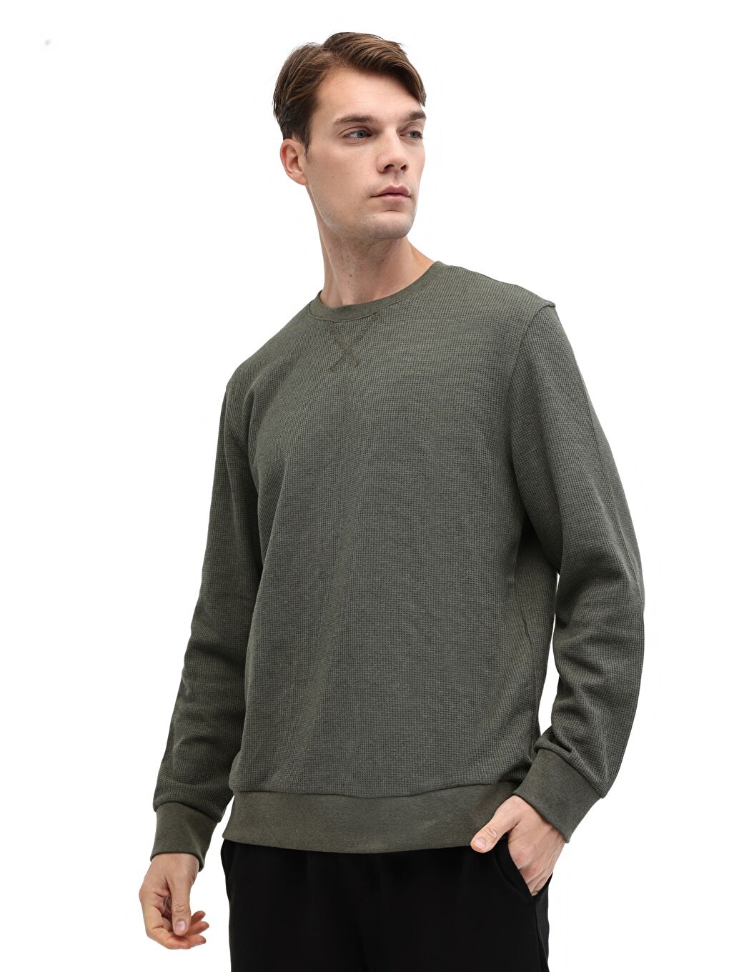 MB UNOWN 16ESS-508 5PR Haki Erkek Sweatshirt