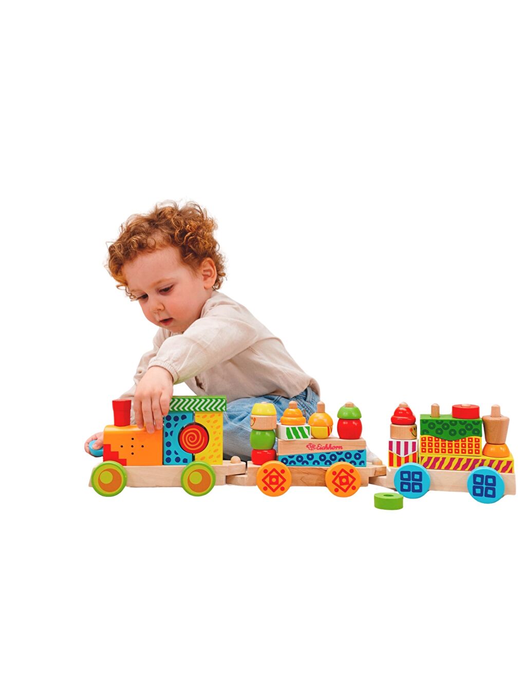Işıklı Sesli Ahşap Tren 59cm-6