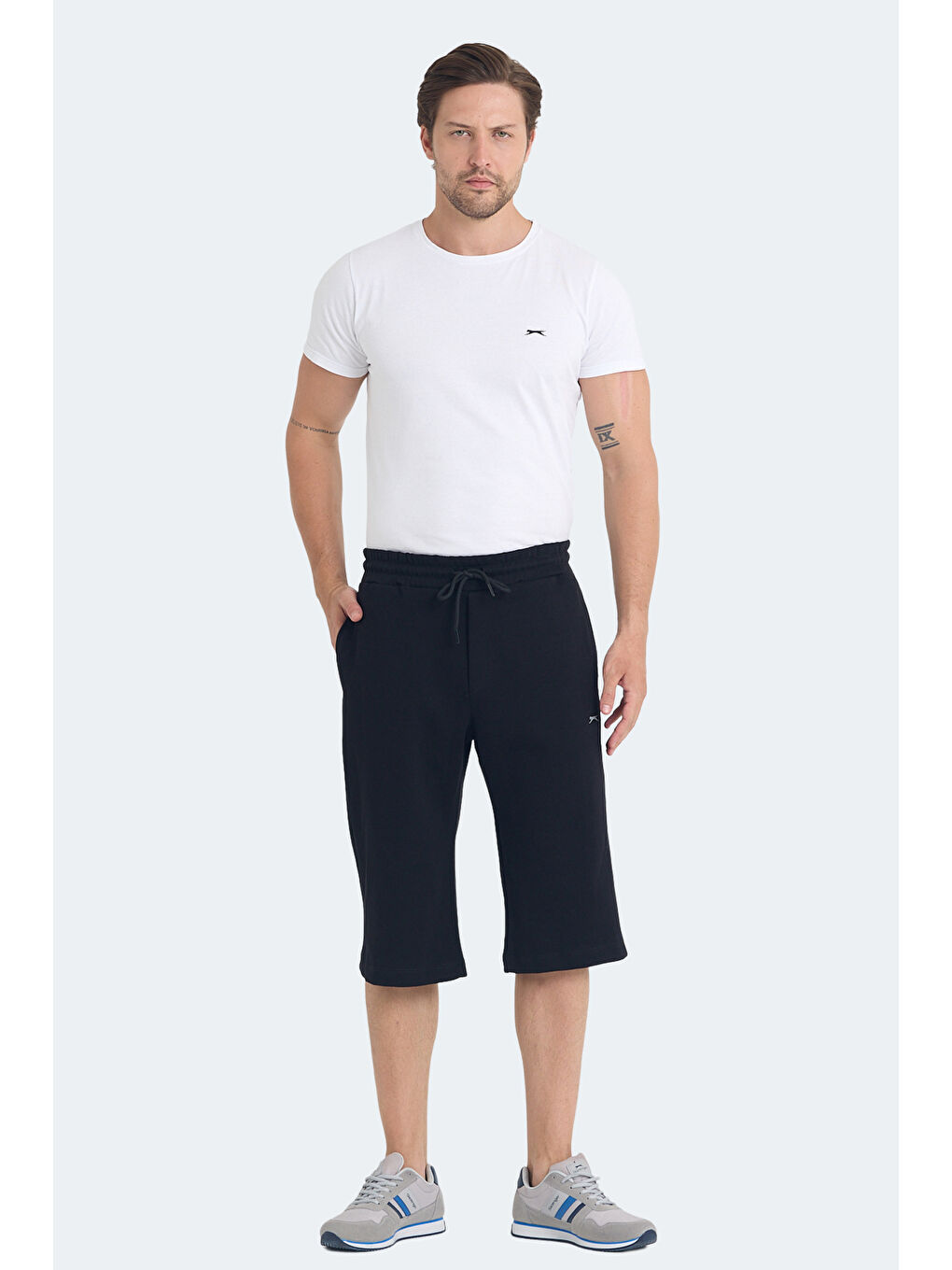 VILJA I Erkek Cepli Kapri Siyah Şort-3