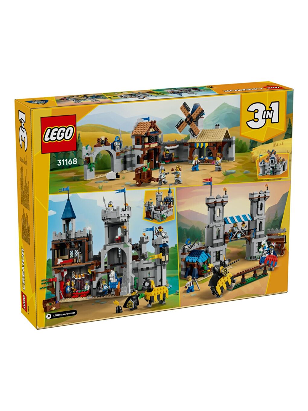 Creator 3 in 1 Orta Çağ Atlı Şövalye Kalesi 31168-1