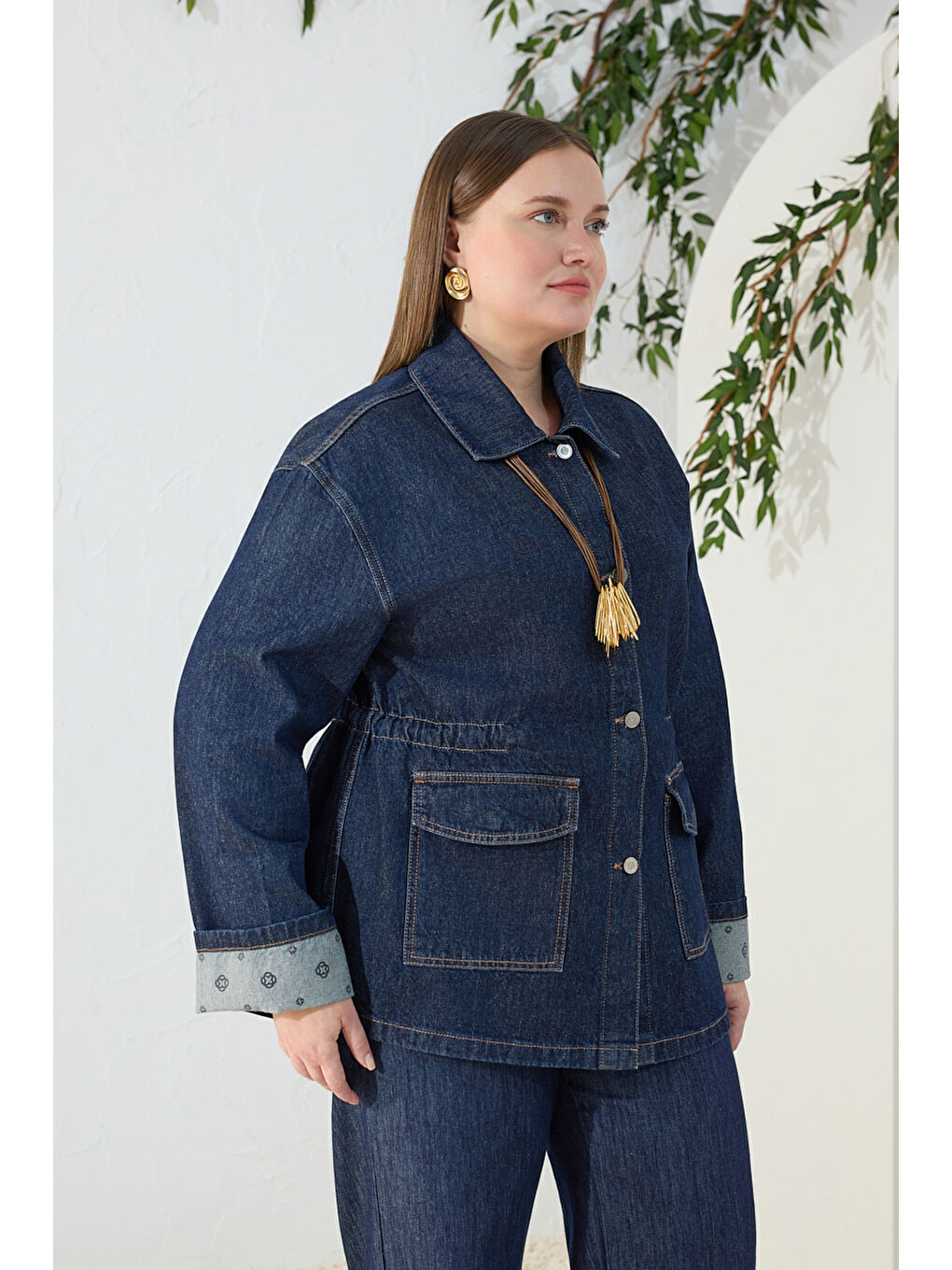 Lacivert Denim Ceket-3