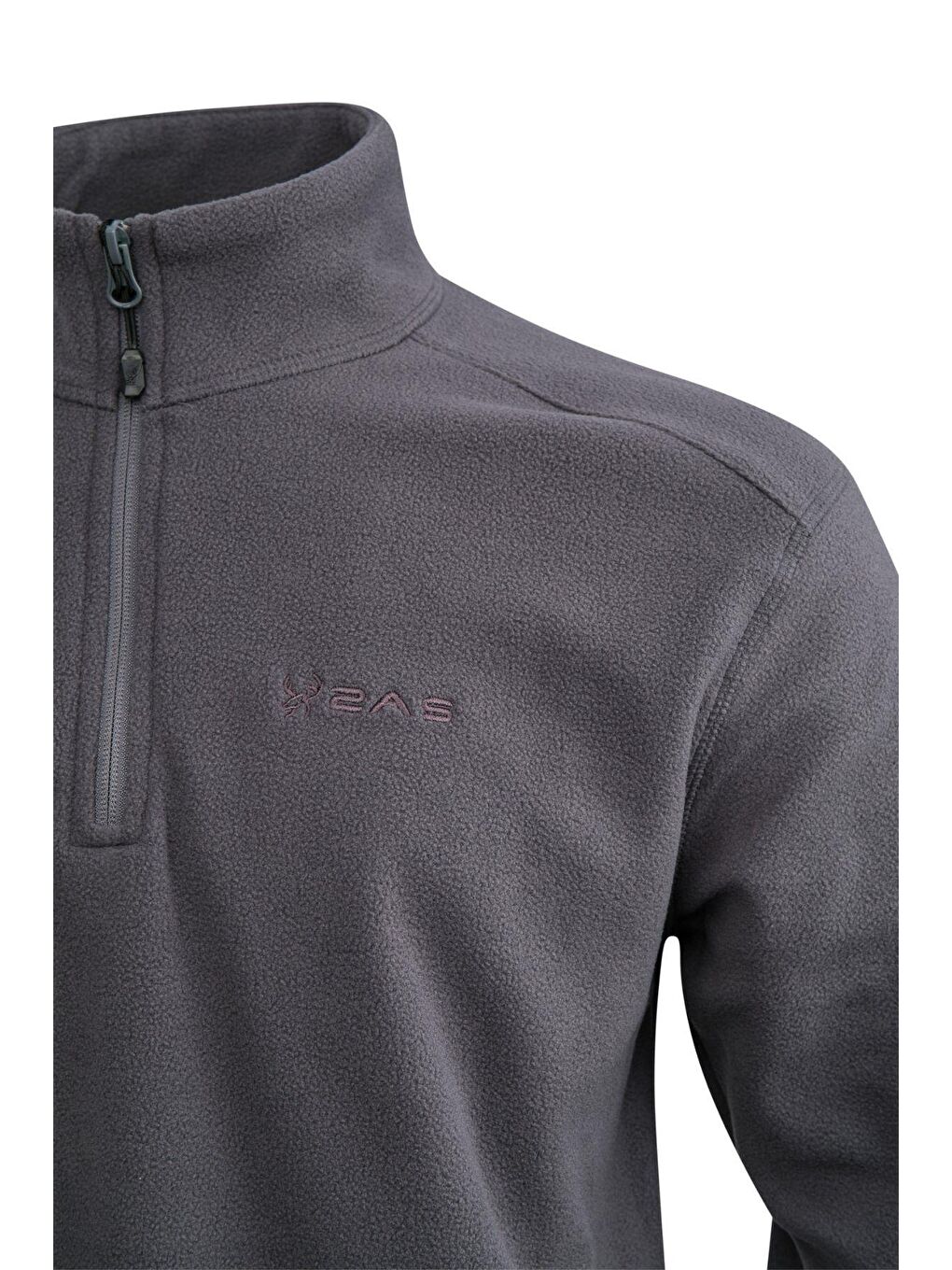 Cedric Erkek Yarım Fermuarlı İnce Polar Sweatshirt Antrasit-1