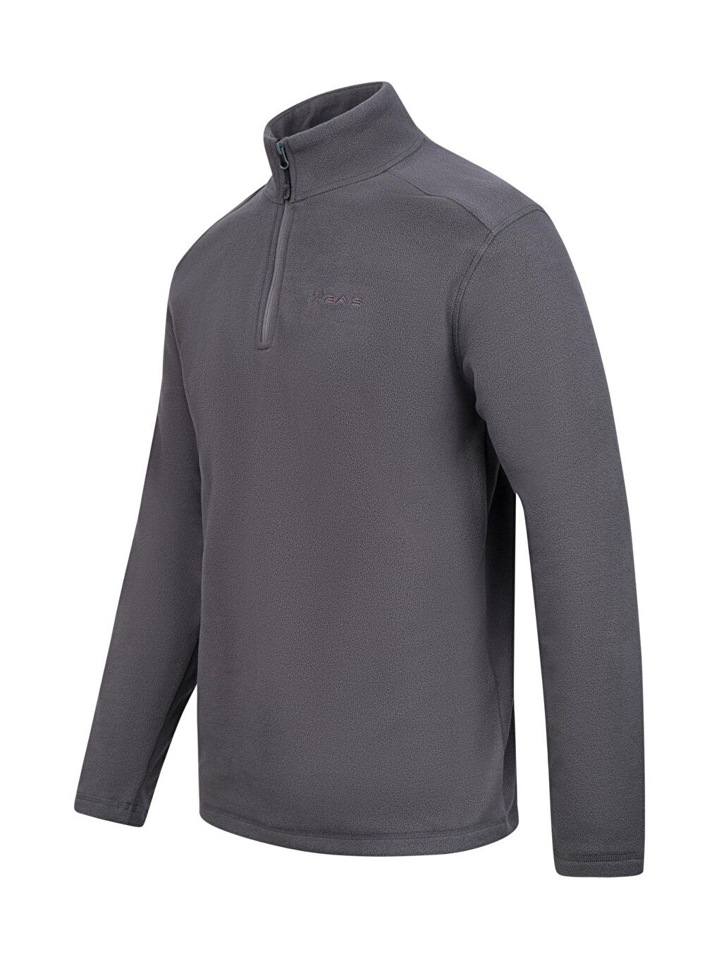 Cedric Erkek Yarım Fermuarlı İnce Polar Sweatshirt Antrasit-2