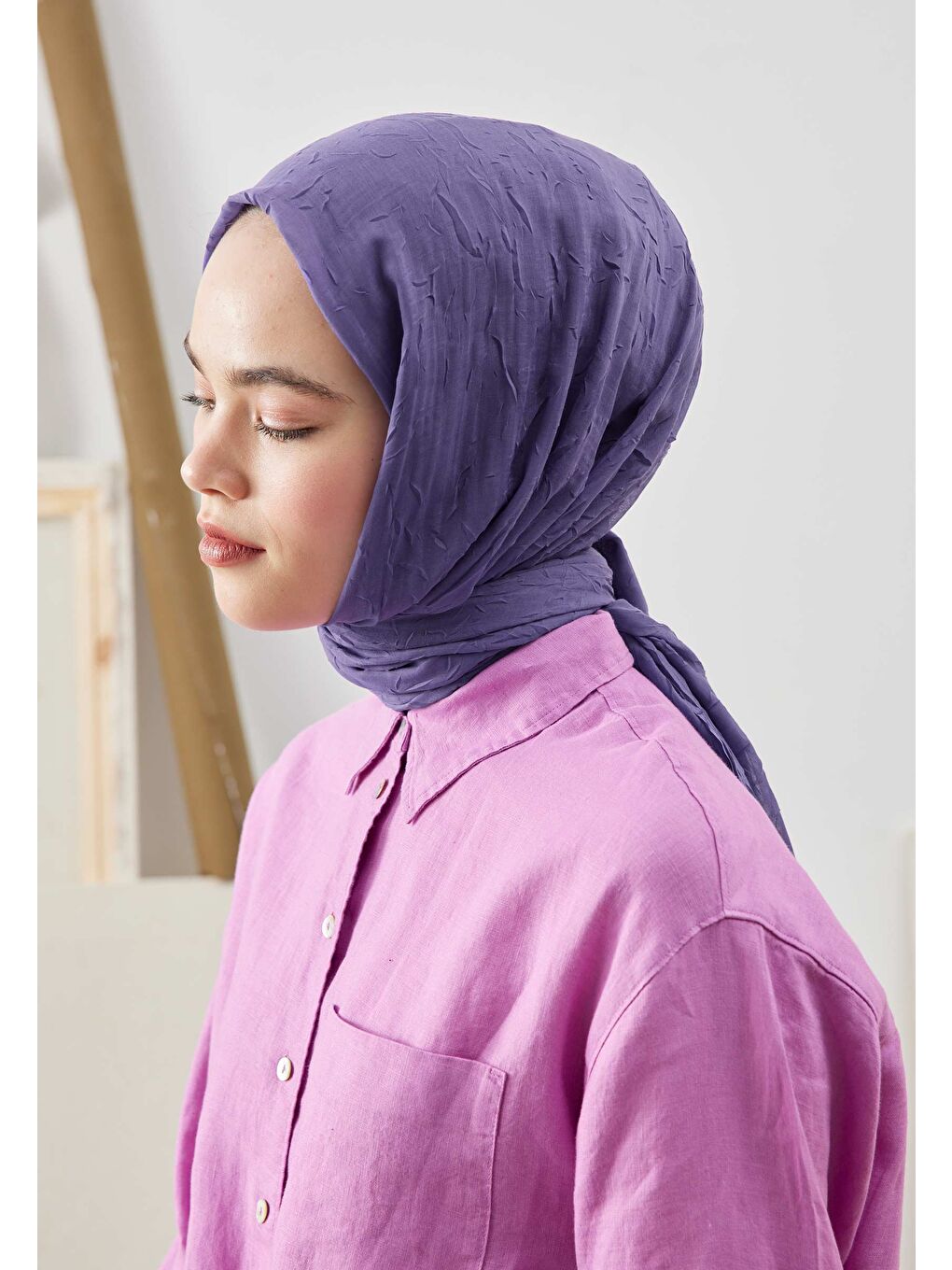 Mor Bambu Şal Yaban Mersini-2