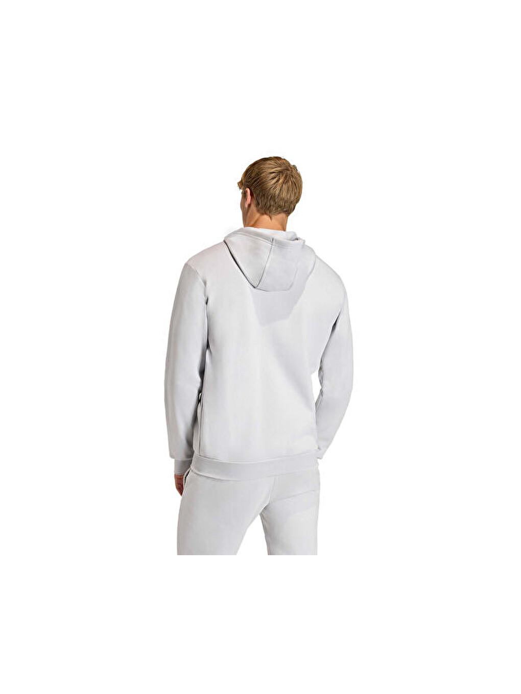 Ent26 Fz Hood Erkek Futbol Kamp Fermuarlı Sweatshirt Kf5947 Gri-1