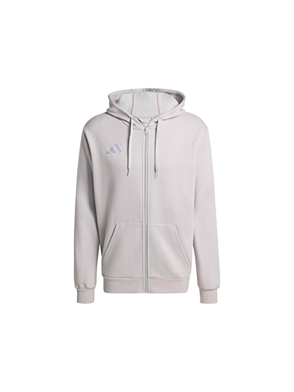 Ent26 Fz Hood Erkek Futbol Kamp Fermuarlı Sweatshirt Kf5947 Gri-2
